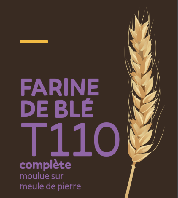 Farine de blé BIO T110 - 1kg - Le Fournil des paysans (74)