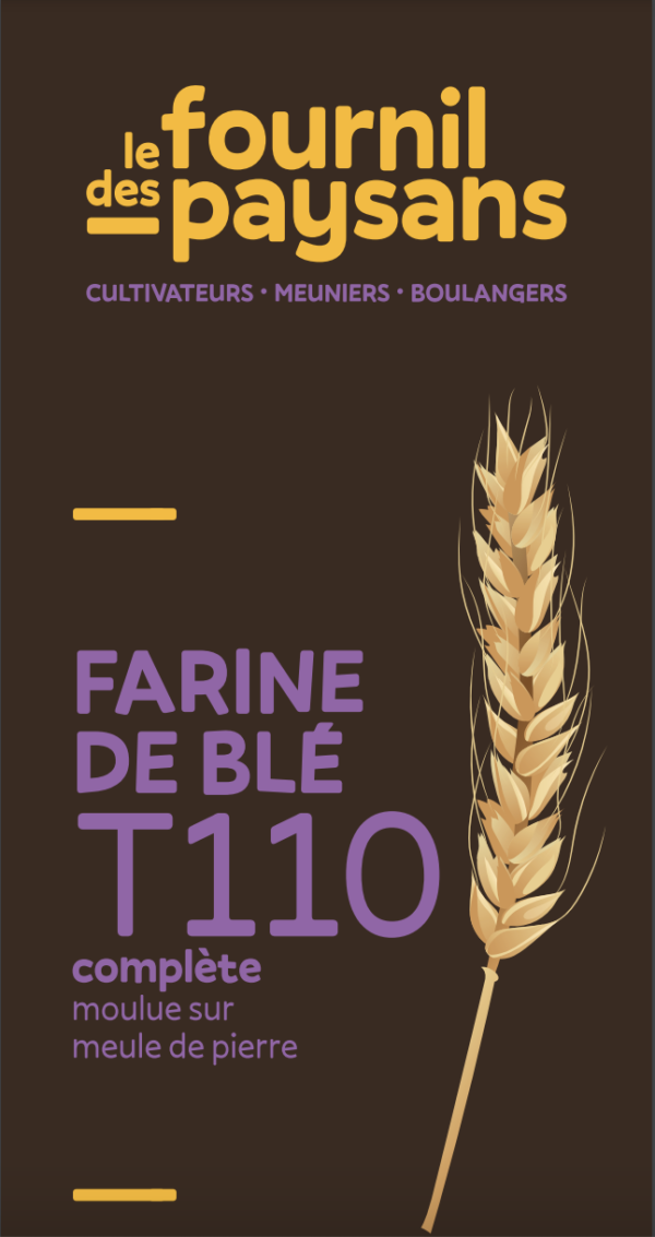 Farine de blé BIO T110 - 1kg - Le Fournil des paysans (74) – Image 2