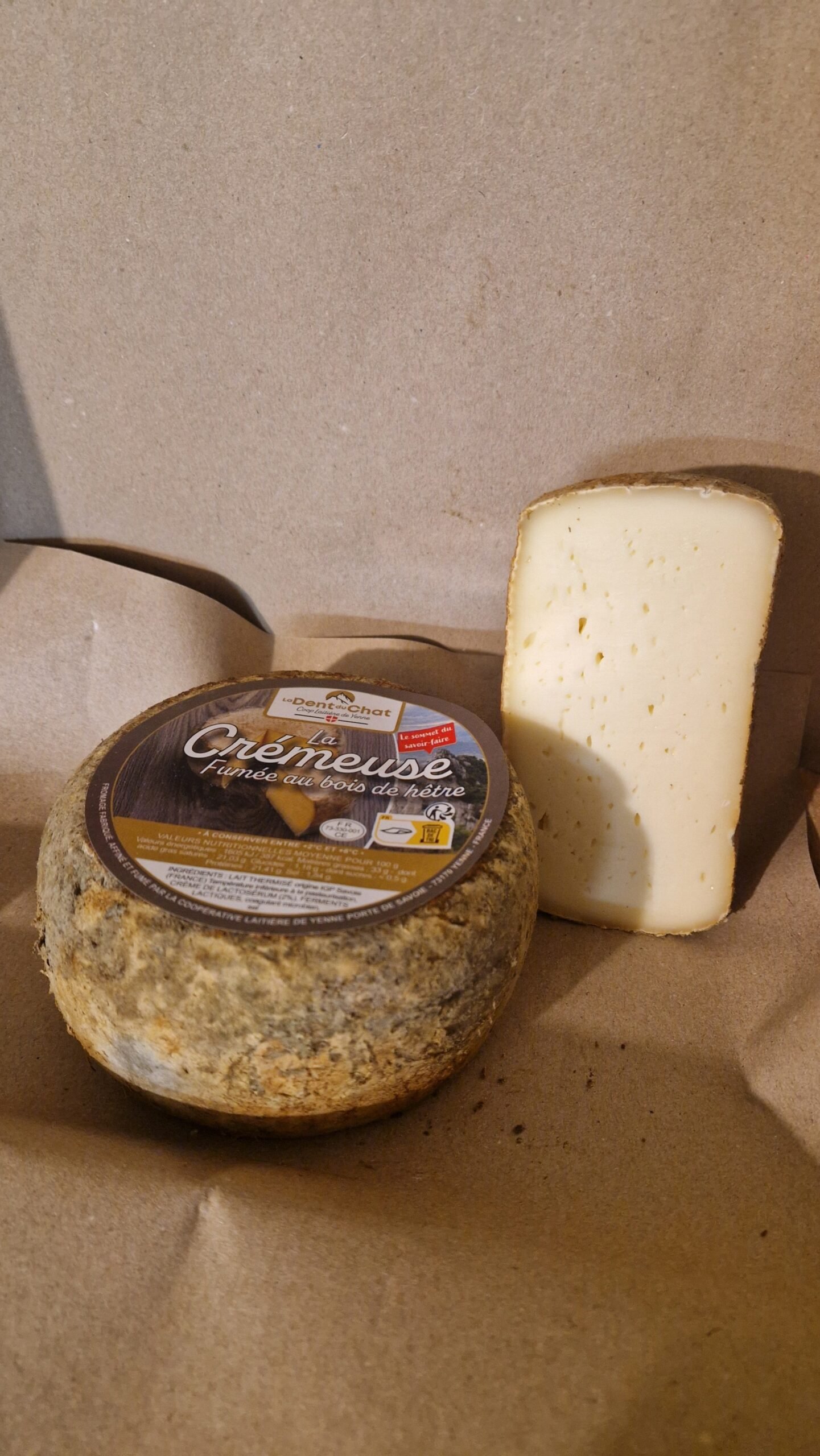 Tomme de Yenne Crémeuse fumée au bois de hêtre | La Dent du Chat | env 650gr